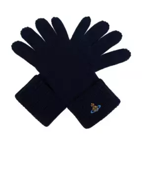 Шерстяные перчатки Vivienne Westwood, синий