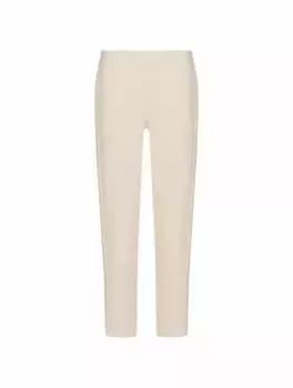 Шерстяные прямые брюки Lorena Antoniazzi, бежевый