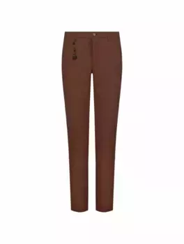 Шерстяные прямые брюки Marco Pescarolo, коричневый