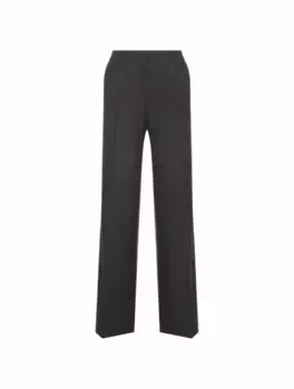 Шерстяные прямые брюки The Kooples, черный