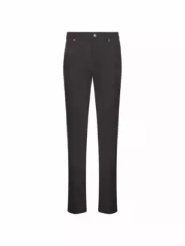 Шерстяные прямые брюки Zegna, серый