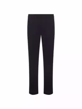 Шерстяные прямые брюки Zegna, тёмно-синий