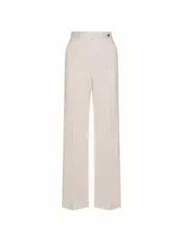 Шерстяные широкие брюки Kiton, бежевый