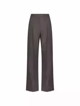 Шерстяные широкие брюки Valentino Garavani, серый