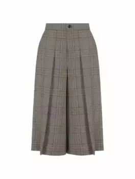 Шерстяные шорты-бермуды в клетку Gucci, серый