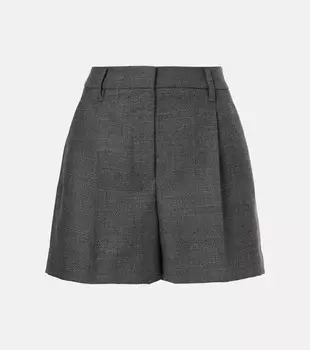 Шерстяные шорты Brunello Cucinelli, цвет dark grey
