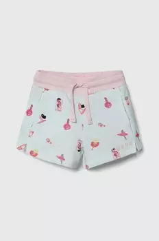 Шерстяные шорты Guess для мальчиков и девочек, бирюзовый