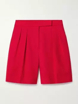 Шерстяные шорты Jessica со складками Max Mara, красный