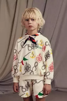 Шерстяные шорты Mini Rodini для мальчиков и девочек Nautical, бежевый