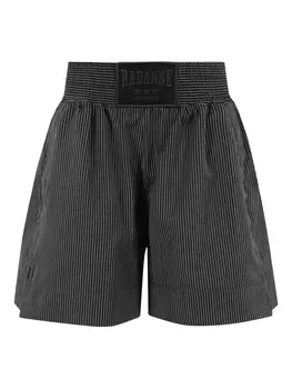 Шерстяные шорты Rabanne, черный