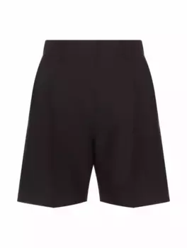 Шерстяные шорты со стрелками Valentino Garavani, черный