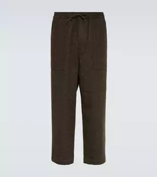 Шерстяные спортивные штаны Comme Des Garons Homme, коричневый