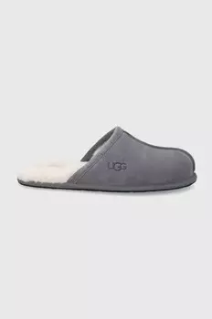 Шерстяные тапочки Scuff Ugg, серый