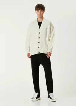 Шерстяные трикотажные брюки Isabel Benenato, черный