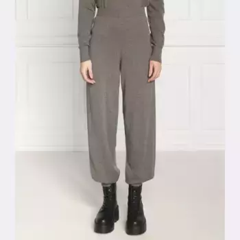 Шерстяные трикотажные брюки прямого кроя Samse Samse, серый