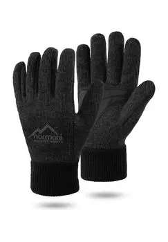 Шерстяные трикотажные перчатки Hamilton normani, черный