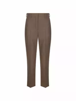 Шерстяные укороченные брюки Doyle Loro Piana, коричневый