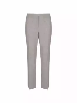 Шерстяные укороченные брюки Eleventy, серый