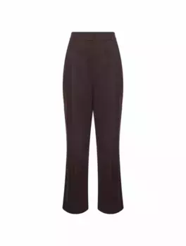 Шерстяные укороченные брюки Kiton, коричневый