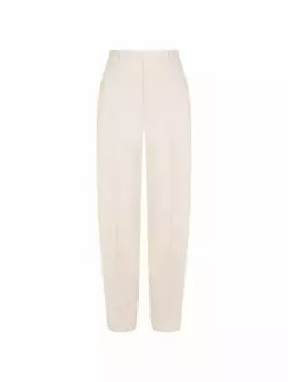 Шерстяные укороченные брюки Loro Piana, бежевый