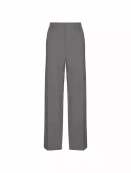 Шерстяные укороченные брюки Valentino Garavani, серый