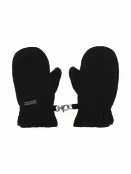 Шерстяные варежки Il Trenino, черный