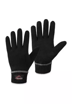 Шерстяные вязаные перчатки с утеплителем 3M Thinsulate (40 г) Эдмонтон normani, черный