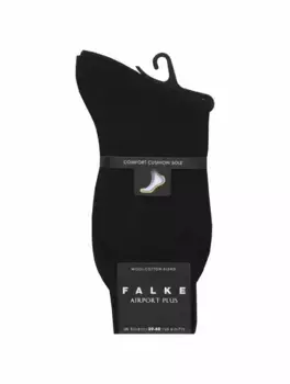 Шерстяные высокие носки Falke, черный