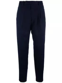 Шерстяные зауженные брюки Cruna, синий