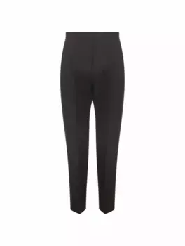 Шерстяные зауженные брюки Lanvin, черный