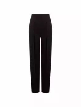 Шерстяные зауженные брюки Magda Butrym, черный