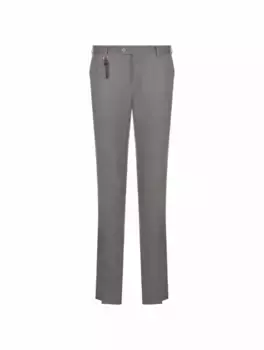 Шерстяные зауженные брюки Marco Pescarolo, серый