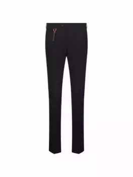 Шерстяные зауженные брюки Marco Pescarolo, тёмно-синий