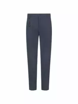 Шерстяные зауженные брюки Marco Pescarolo, тёмно-синий