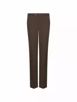 Шерстяные зауженные брюки Pantaloni Torino, коричневый