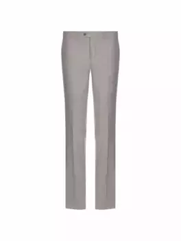 Шерстяные зауженные брюки Sartorio, серый