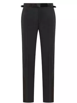 Шерстяные зауженные брюки TOM FORD, синий