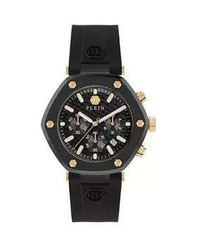 Шестигранник Хроно, 42 мм PHILIPP PLEIN, цвет Black
