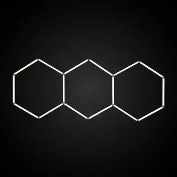 Шестигранное светодиодное освещение - набор из 3 серий - 11450лм - 109Вт - 6500К - 96 x 244 см LED-IT Bee