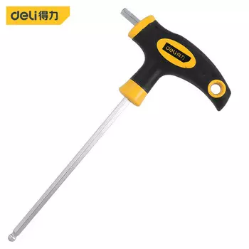 Шестигранный ключ с шаровой головкой Deli T-типа, шестигранная отвертка L, 6 мм, DL2275