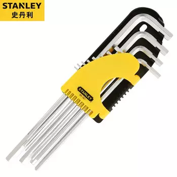 Шестигранный ключ Stanley, набор из 12 предметов, дюймовая длина, шестигранный ключ с плоской головкой, тип L 94-161-23