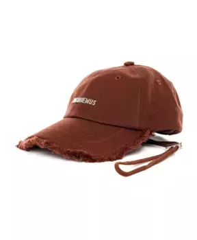 Шестипанельная кепка «Артишок» с бахромой по краю Jacquemus, коричневый