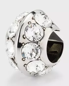 Шестиугольные каффы с кристаллами Alexander McQueen, цвет Pewter