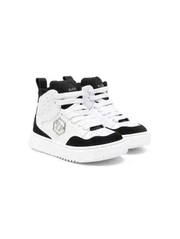 Шестиугольные кроссовки Philipp Plein Junior, белый