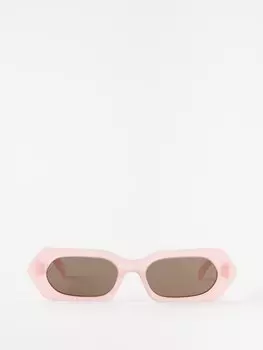 Шестиугольные солнцезащитные очки из ацетата Celine Eyewear, розовый