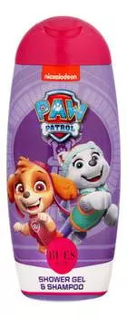 Щенячий патруль, Шампунь и гель для душа 2в1 Скай и Эверест, 250 мл, Paw Patrol