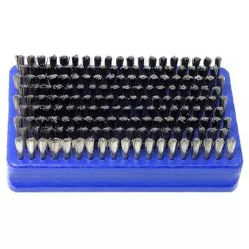 Щетка для лыжной базы MARC "fine steel", синий