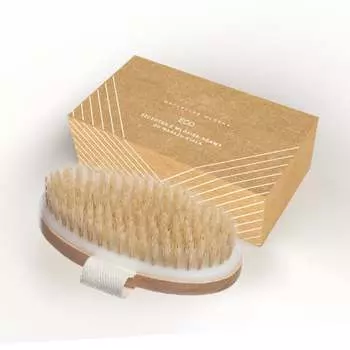 Щетка для массажа сухого тела | волосы агавы (тампико) | естественный, MANYBEAUTY