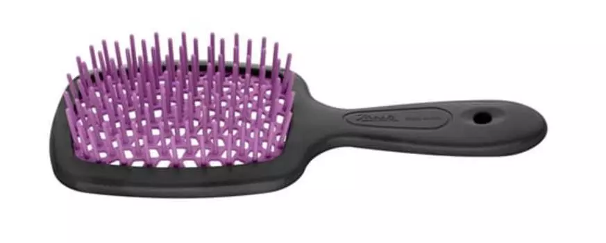 Щетка для расчесывания Janeke Superbrush Small, маленькая, черно-розовая, 71SP234 FUX