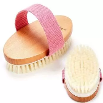 Щетка для сухого массажа от целлюлита розового цвета Deni Carte, CocoSpa